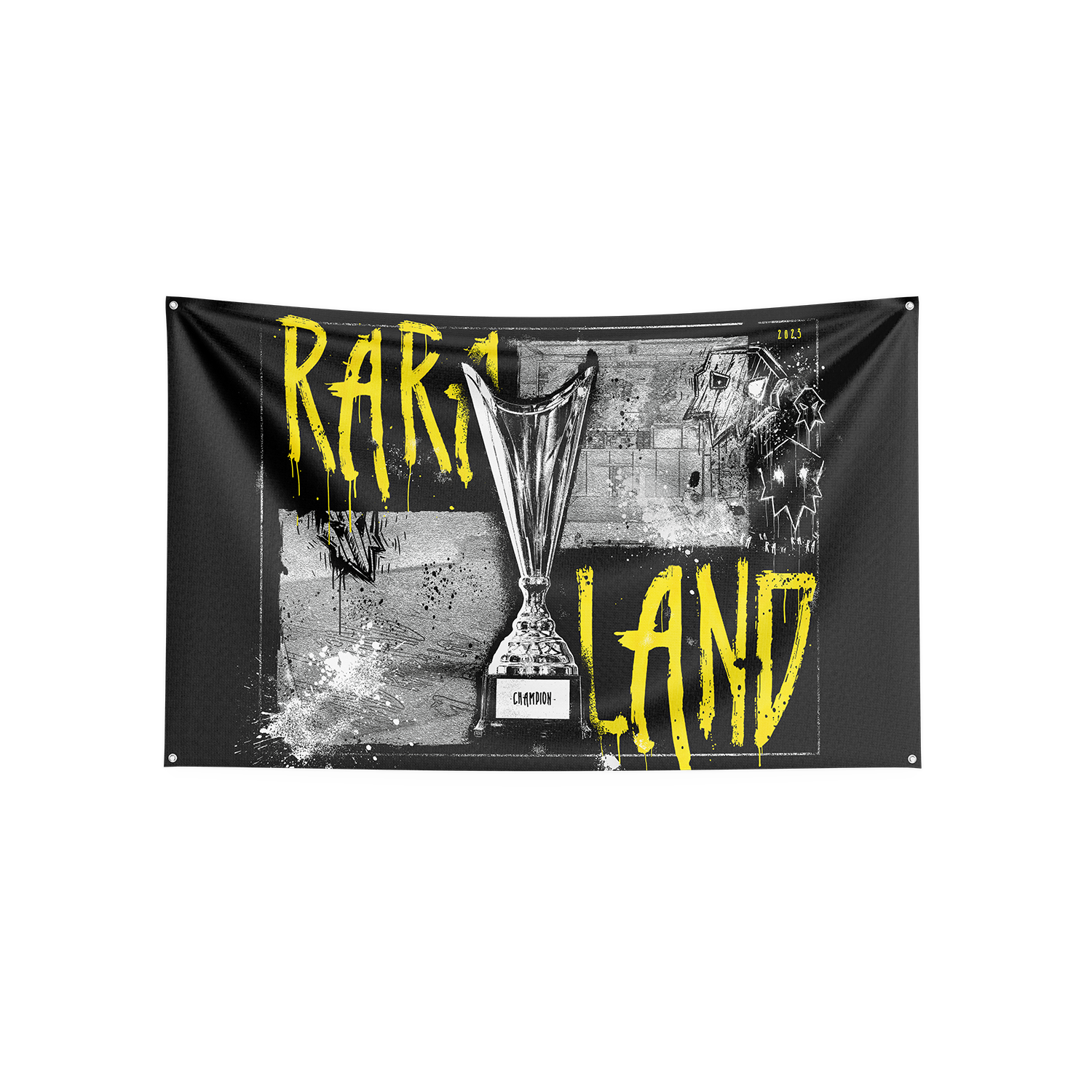 RA RA LAND Flag "Comic"